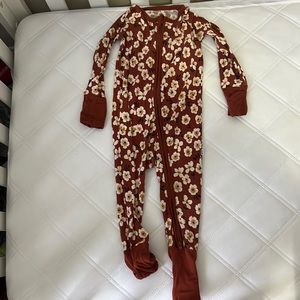 Little Sleepies Mocha Blossoms Zippy